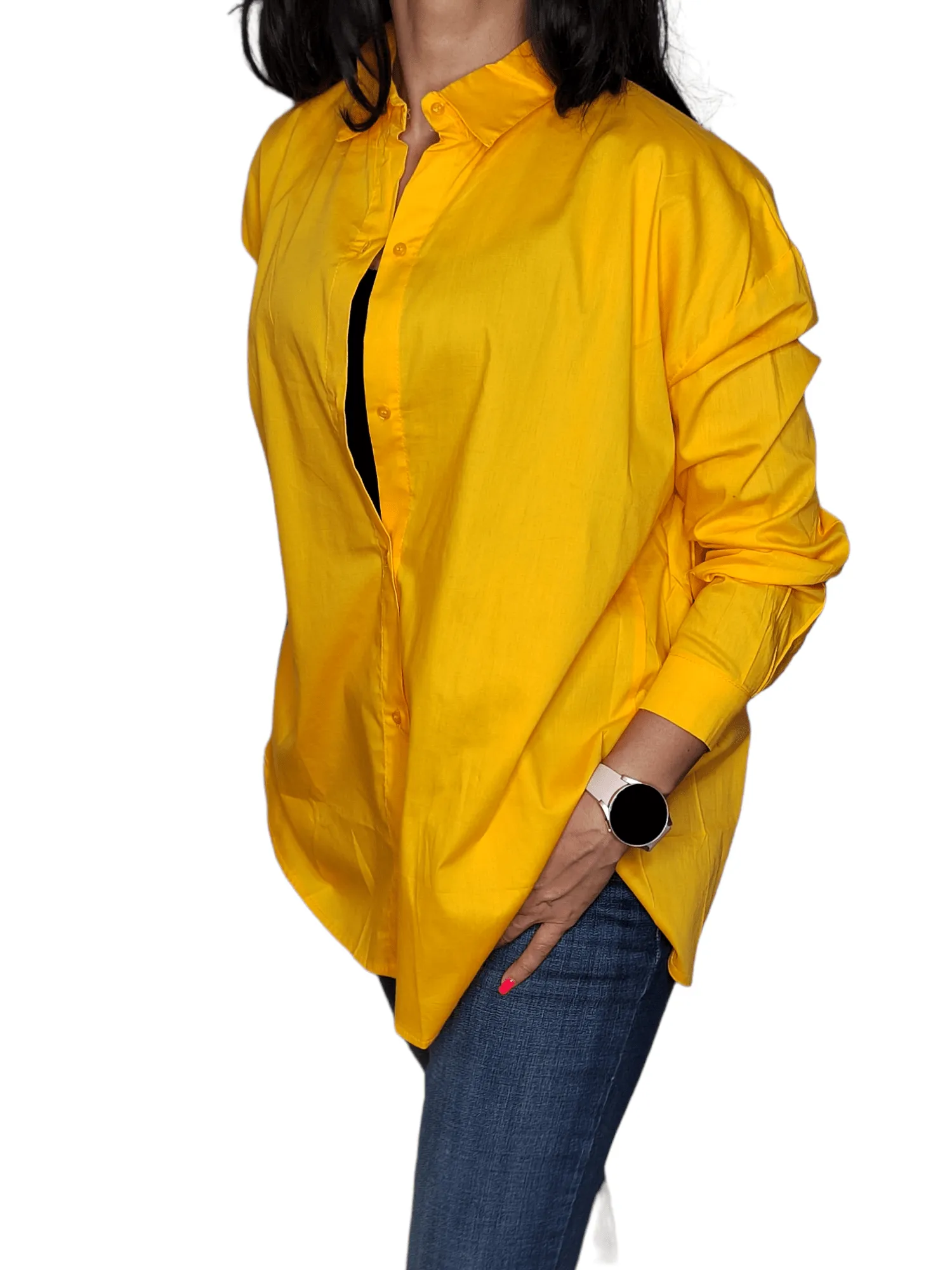 Women Chemise (One-Size) - Curvy - Dark Yellow (Mango)