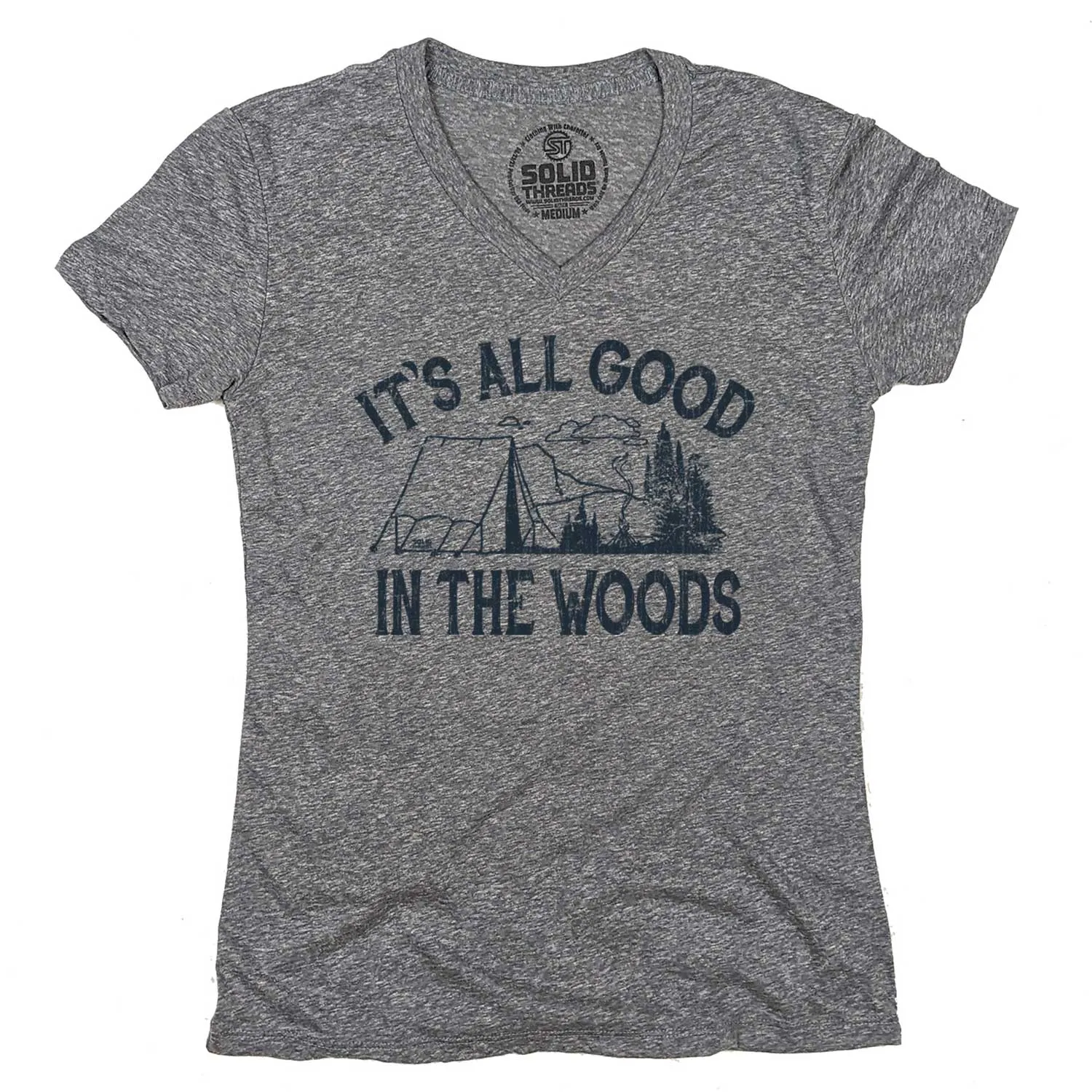 Women's It's All Good In The Woods V-Neck Tee