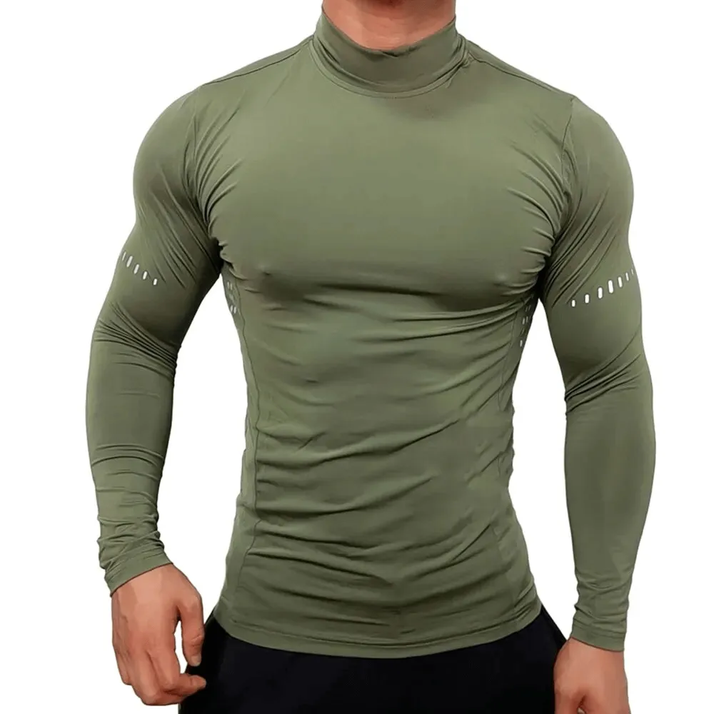 Workout Long Sleeves Top for Men / Compression Male Clothes - SF1613