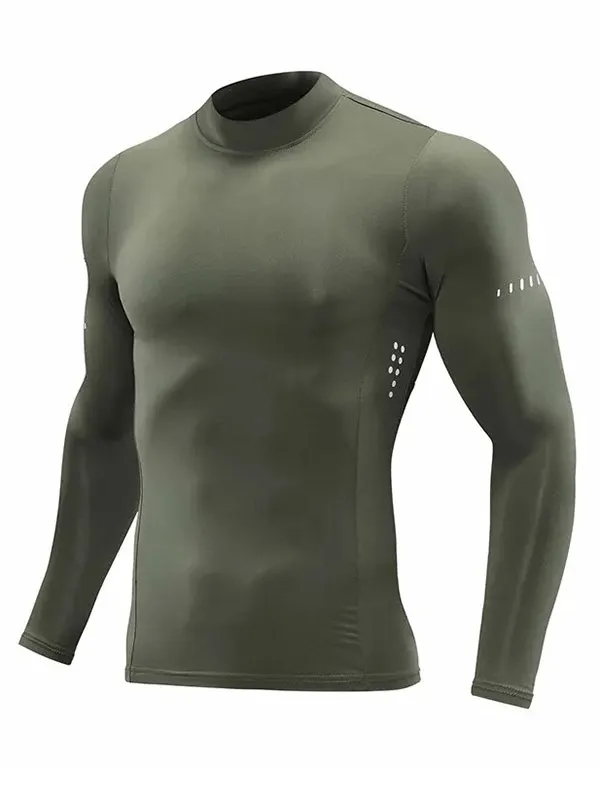 Workout Long Sleeves Top for Men / Compression Male Clothes - SF1613